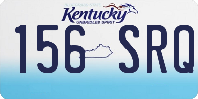 KY license plate 156SRQ
