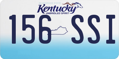 KY license plate 156SSI