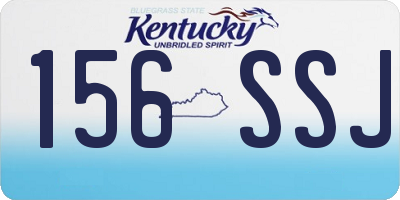 KY license plate 156SSJ