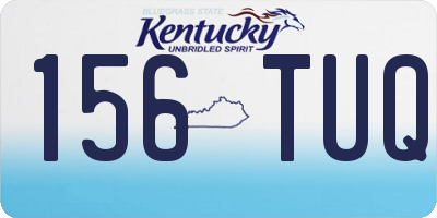 KY license plate 156TUQ