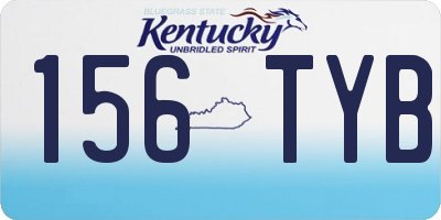 KY license plate 156TYB