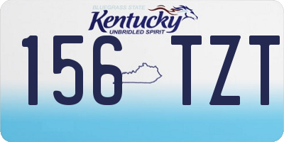 KY license plate 156TZT