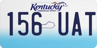 KY license plate 156UAT