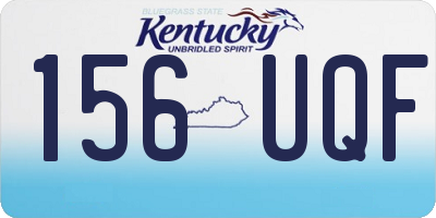 KY license plate 156UQF