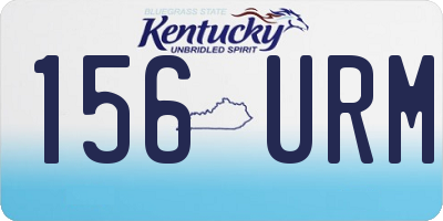 KY license plate 156URM