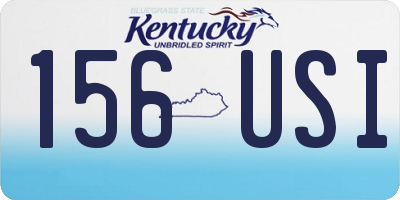 KY license plate 156USI