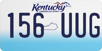 KY license plate 156UUG