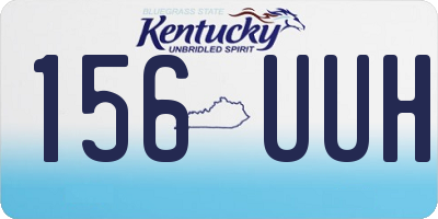 KY license plate 156UUH