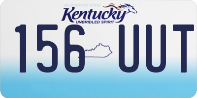 KY license plate 156UUT
