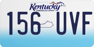 KY license plate 156UVF