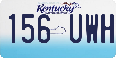 KY license plate 156UWH