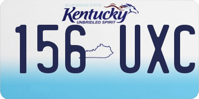 KY license plate 156UXC