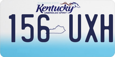 KY license plate 156UXH