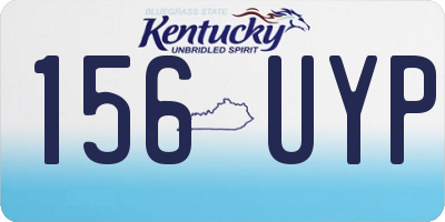 KY license plate 156UYP