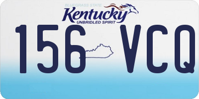 KY license plate 156VCQ