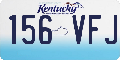 KY license plate 156VFJ