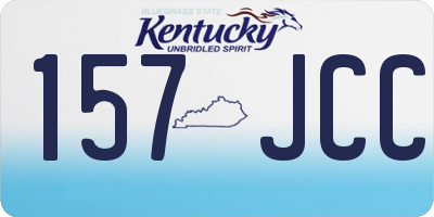 KY license plate 157JCC