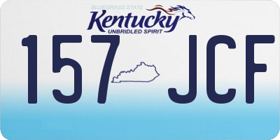 KY license plate 157JCF