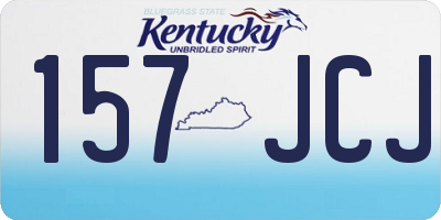 KY license plate 157JCJ