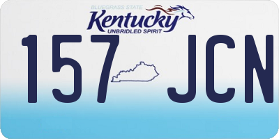 KY license plate 157JCN