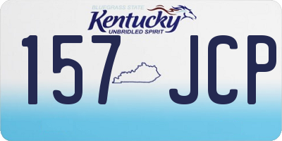 KY license plate 157JCP