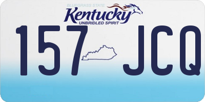 KY license plate 157JCQ