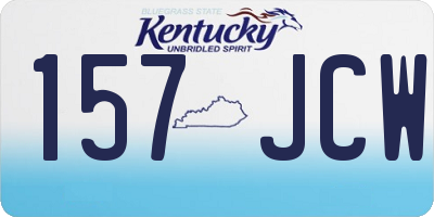 KY license plate 157JCW