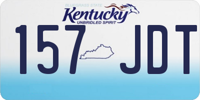 KY license plate 157JDT