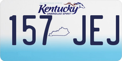 KY license plate 157JEJ