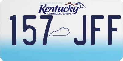 KY license plate 157JFF