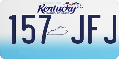 KY license plate 157JFJ