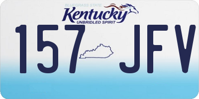 KY license plate 157JFV