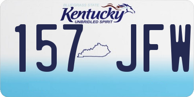 KY license plate 157JFW