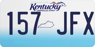 KY license plate 157JFX