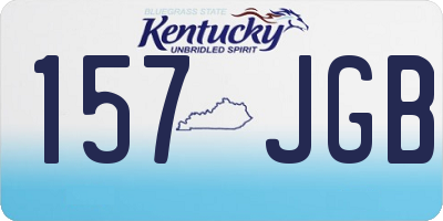 KY license plate 157JGB