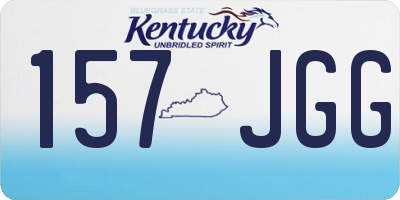 KY license plate 157JGG