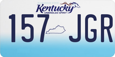 KY license plate 157JGR