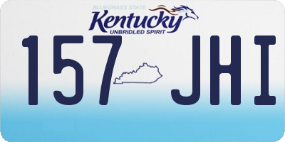 KY license plate 157JHI