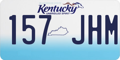 KY license plate 157JHM