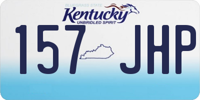 KY license plate 157JHP