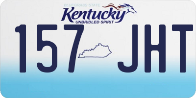 KY license plate 157JHT