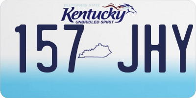 KY license plate 157JHY