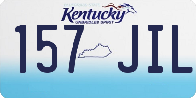 KY license plate 157JIL