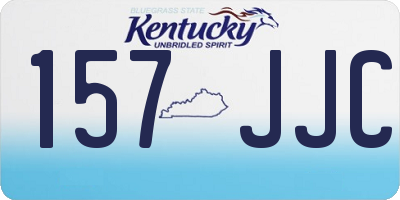 KY license plate 157JJC