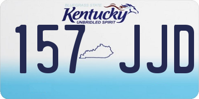 KY license plate 157JJD