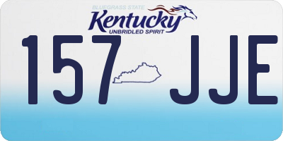 KY license plate 157JJE