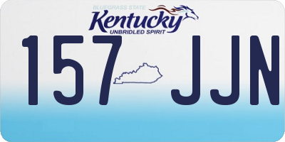 KY license plate 157JJN