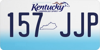 KY license plate 157JJP