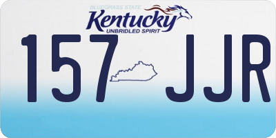 KY license plate 157JJR