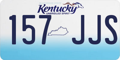 KY license plate 157JJS